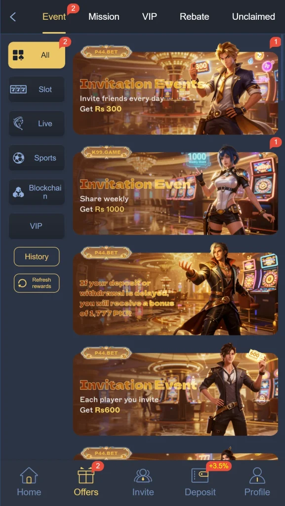 P44 BET Game Download